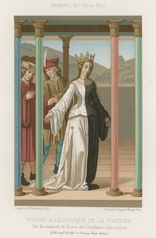 Figura alegórica da fortuna de French School