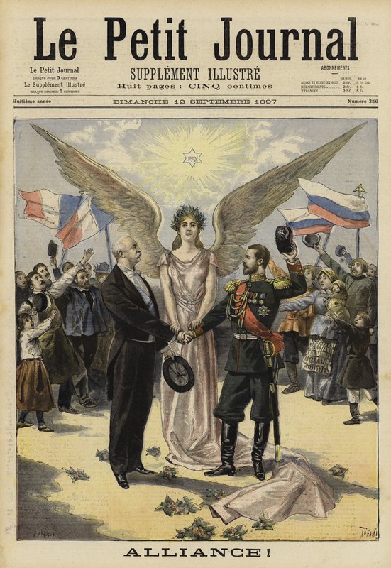 Aliança entre a França e a Rússia, 1897 de French School