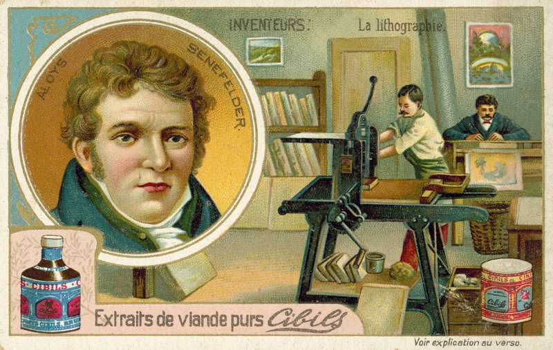 Alois Senefelder, inventor da litografia de French School