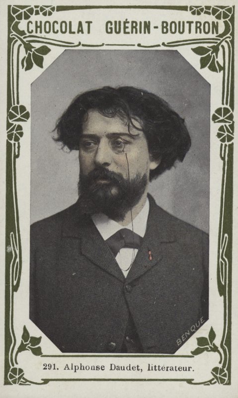 Alphonse Daudet, litterateur (foto colorida) de French School