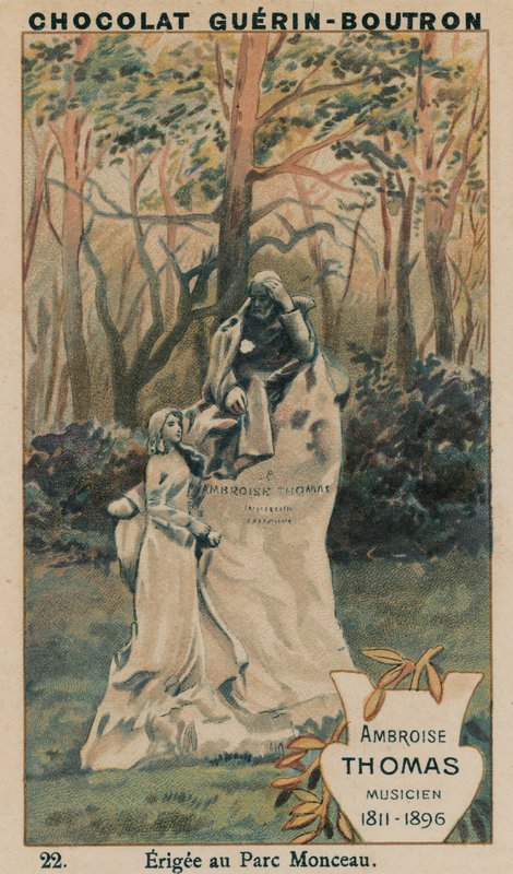 Ambroise Thomas, músico, 1811-1896, Erigee no Parc Monceau de French School