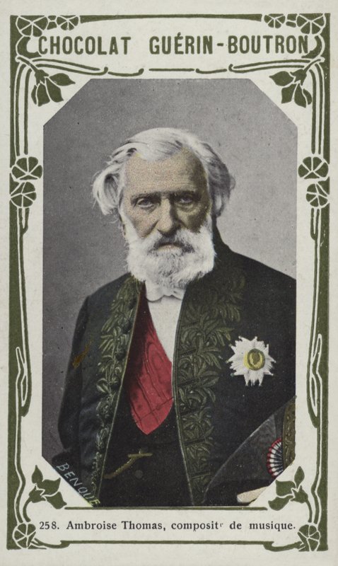 Ambroise Thomas, compositor musical (foto colorida) de French School