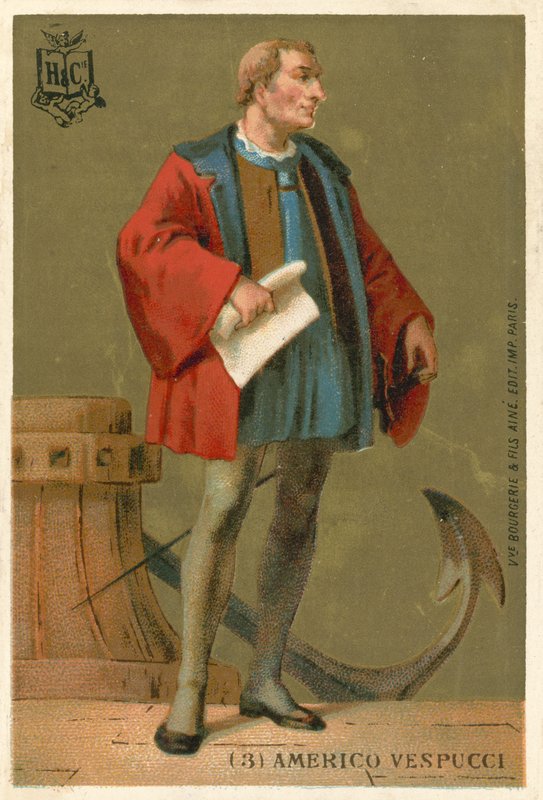 Amerigo Vespucci, navegador italiano de French School