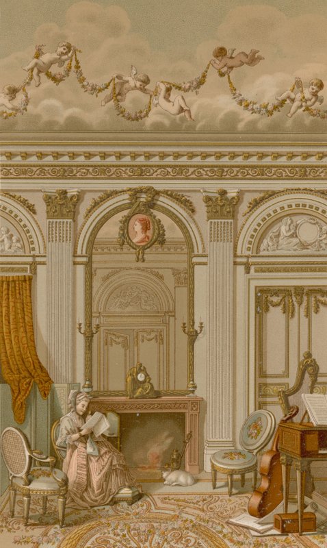 Um Interior no Reino de Luís XVI de French School