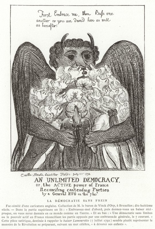 Uma democracia ilimitada, 1792 de French School