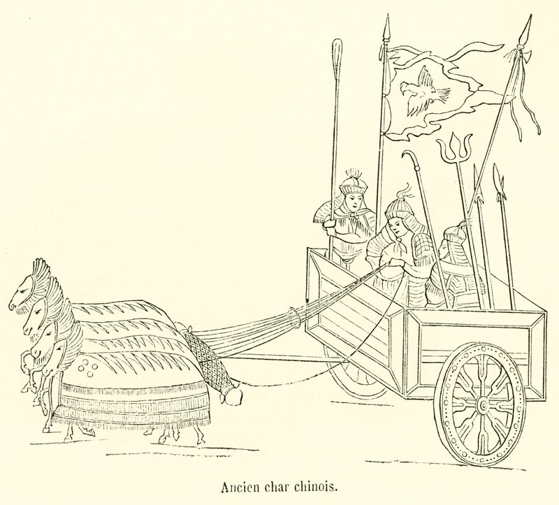 Antigo tanque chinês (gravura) de French School