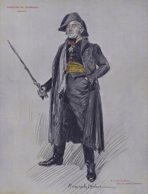 Andre Calmettes como General Favernay em LEpave de French School