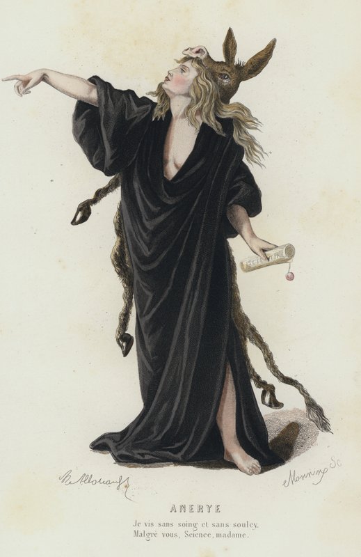 Anerye (gravura colorida) de French School