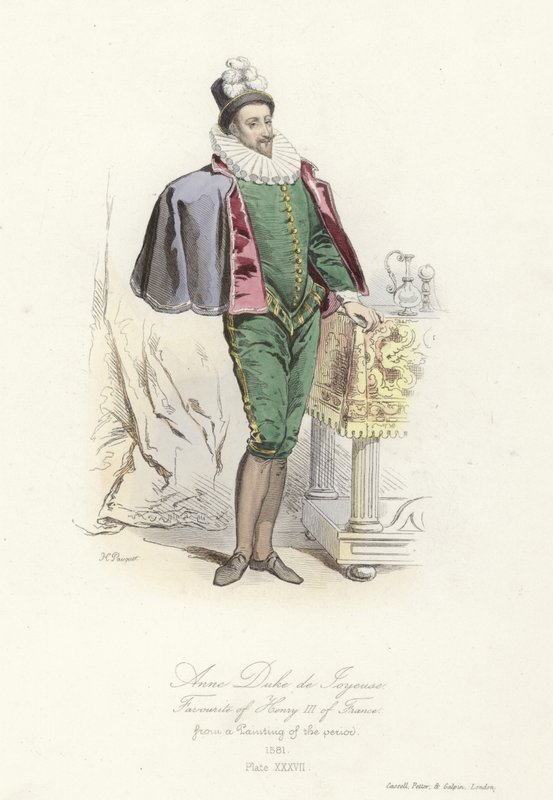 Anne, duque de Joyeuse, favorito de Henry III da França de French School