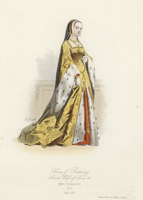 Ana da Bretanha, segunda esposa de Luís XII da França de French School