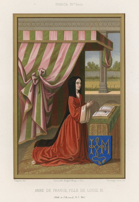 Anne da França de French School