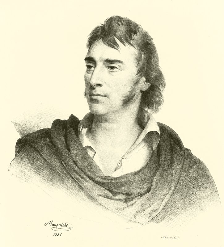 Antoine-Jean Gros, retrato (gravura) de French School