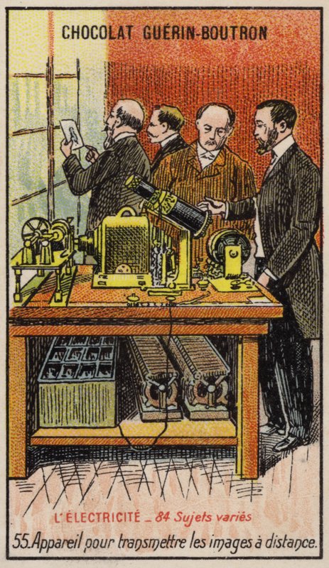 Aparelho para transmissão de imagens à distância (chromolitho) de French School