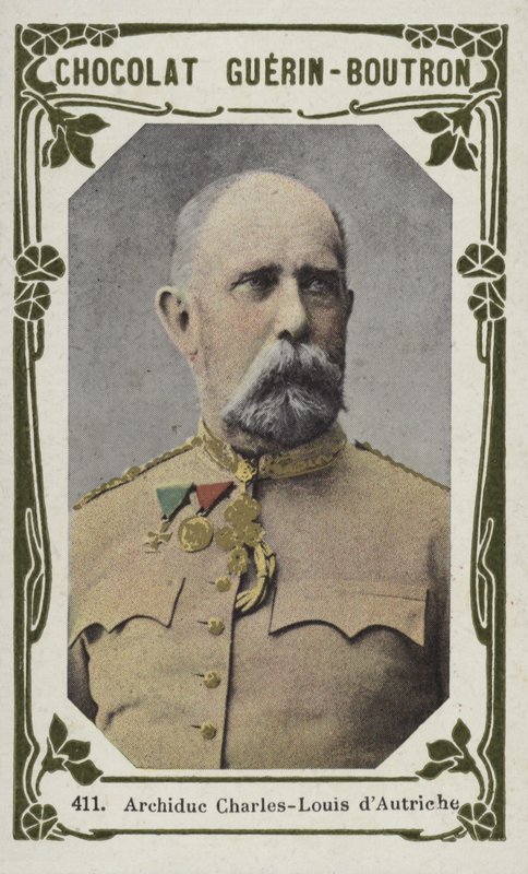 Arquiduque Charles-Louis da Áustria (foto colorida) de French School