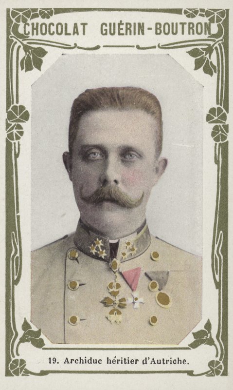 Arquiduque herdeiro da Áustria (foto colorida) de French School