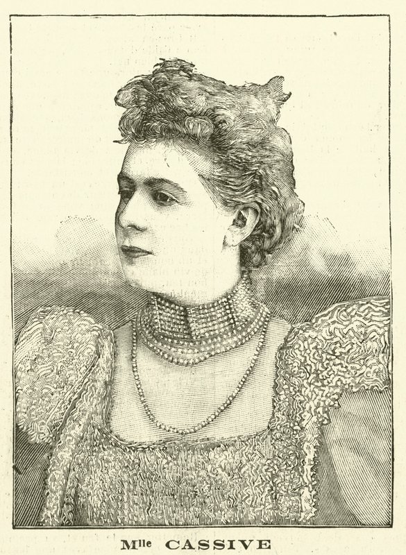 Armande Cassive, atriz francesa (gravura) de French School