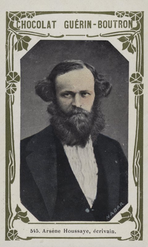 Arsene Houssaye, ecrivain (foto colorida) de French School