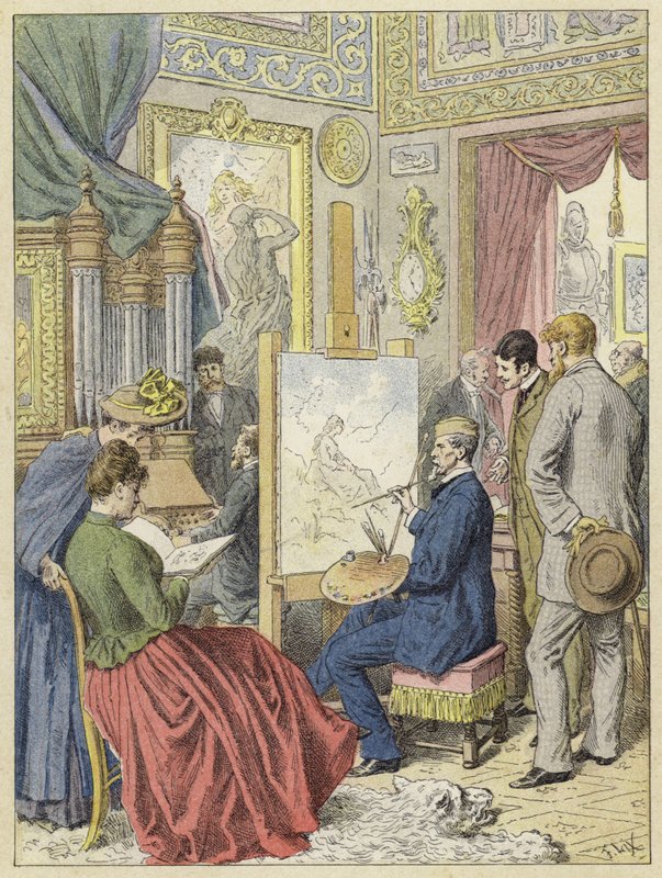 Estúdio de artistas, Paris de French School