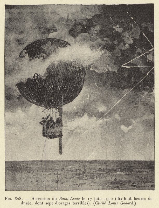 Ascensão dos Saint-Louis em 17 de junho de 1900 (dezoito horas de duração, incluindo sete de terríveis tempestades) de French School