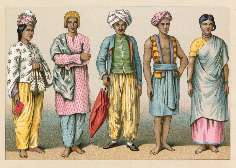 Asia Costume de French School