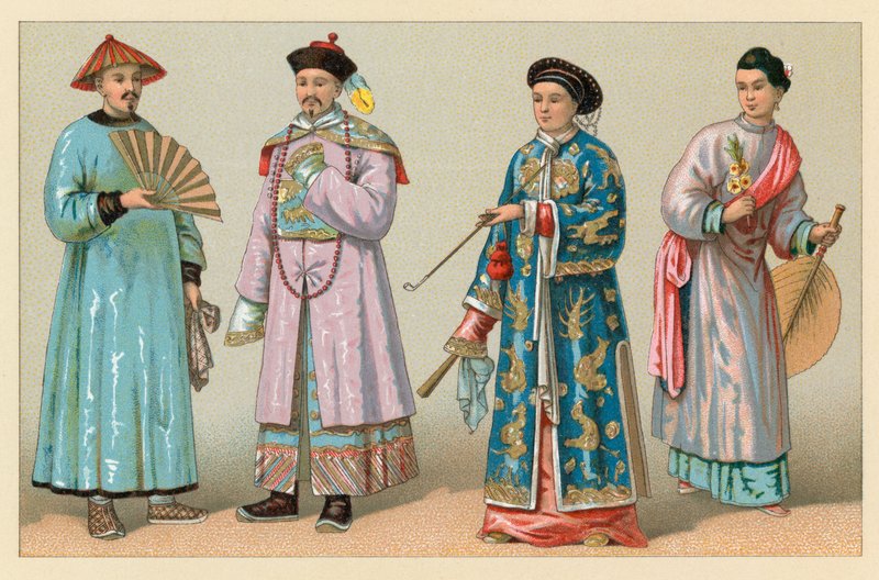 Asia Costume de French School