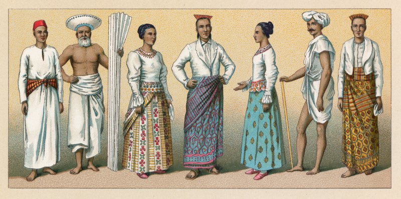 Asia Costume de French School