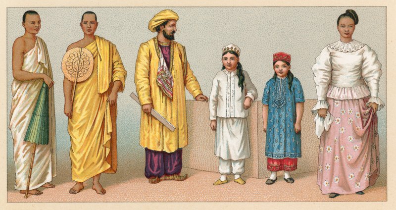Asia Costume de French School