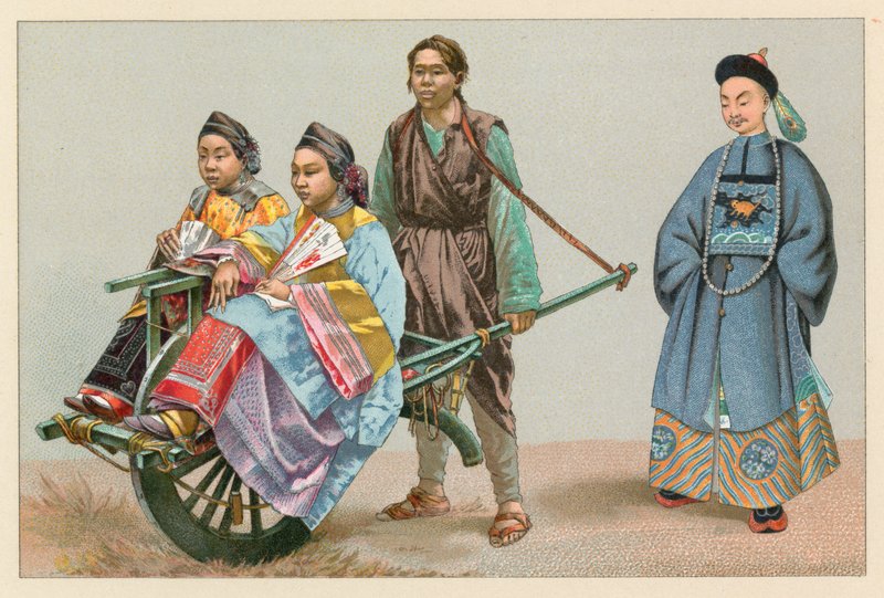 Asia Costume de French School