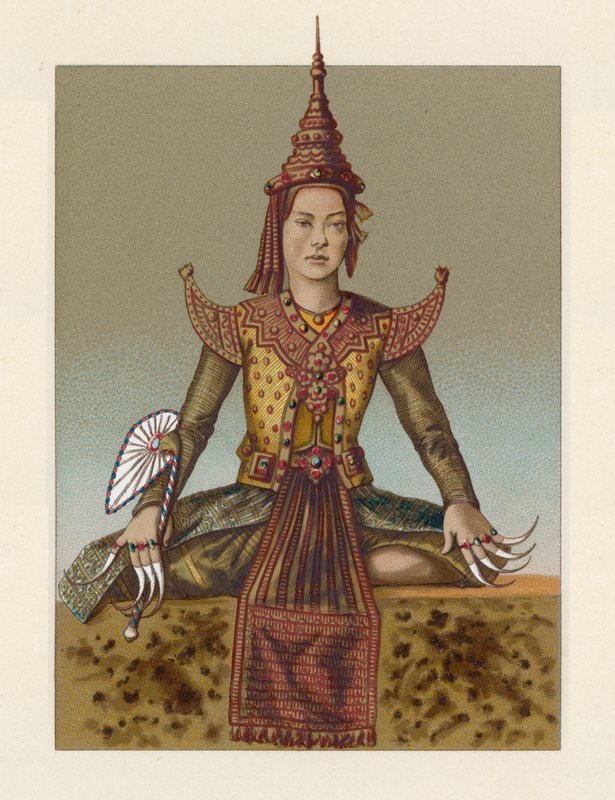 Asia Costume de French School
