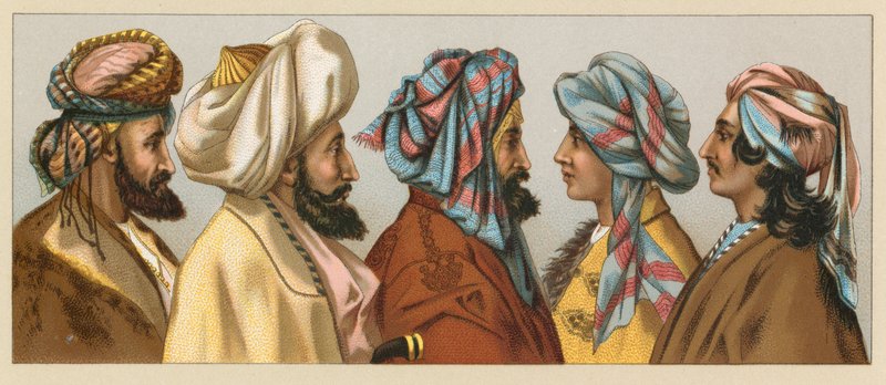 Trajes asiáticos de French School
