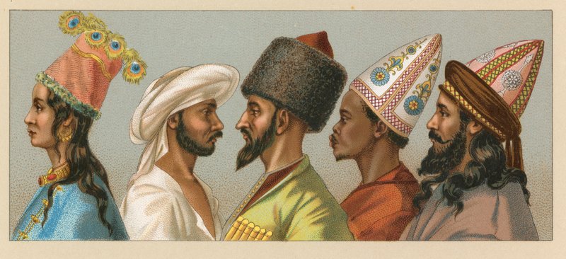 Trajes asiáticos de French School