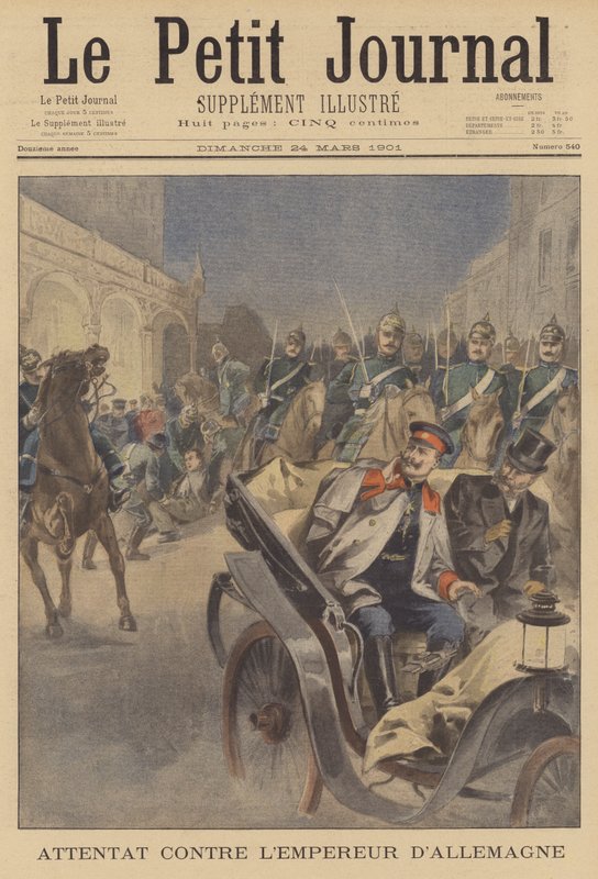Tentativa de assassinato no Kaiser Wilhelm II da Alemanha de French School