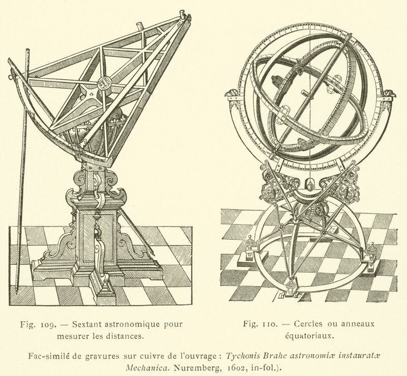 Instrumentos Astronómicos (gravura) de French School