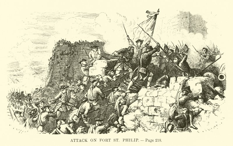 Ataque, forte, st, philip de French School