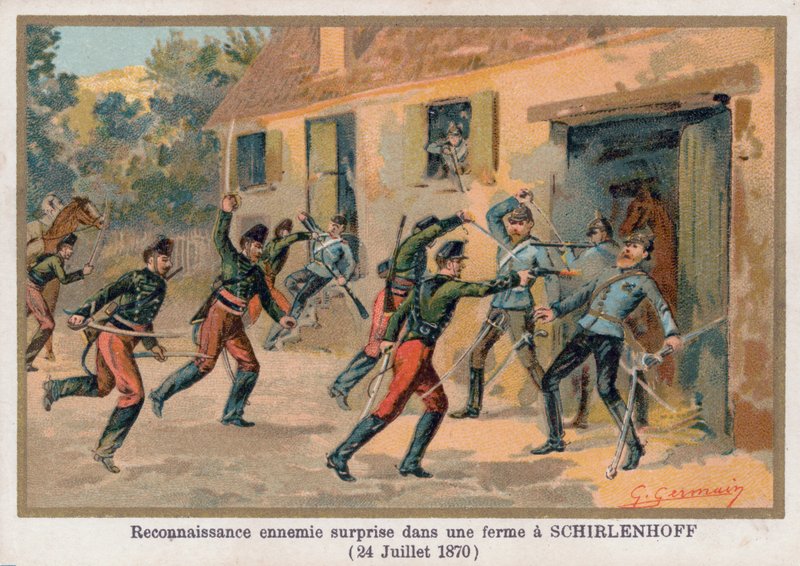Ataque a uma fazenda em Schirlenhoff de French School