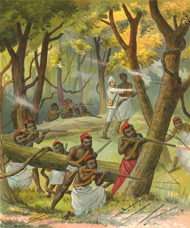 Atacados por nativos na África de French School