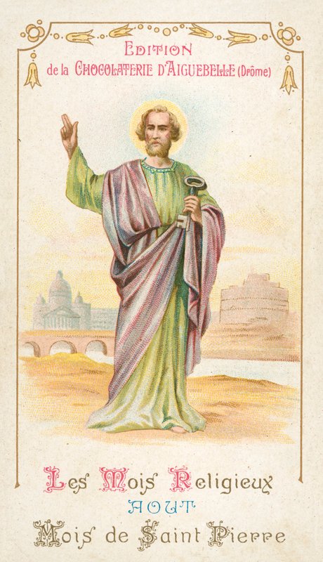 Agosto, mês de São Pedro (chromolitho) de French School