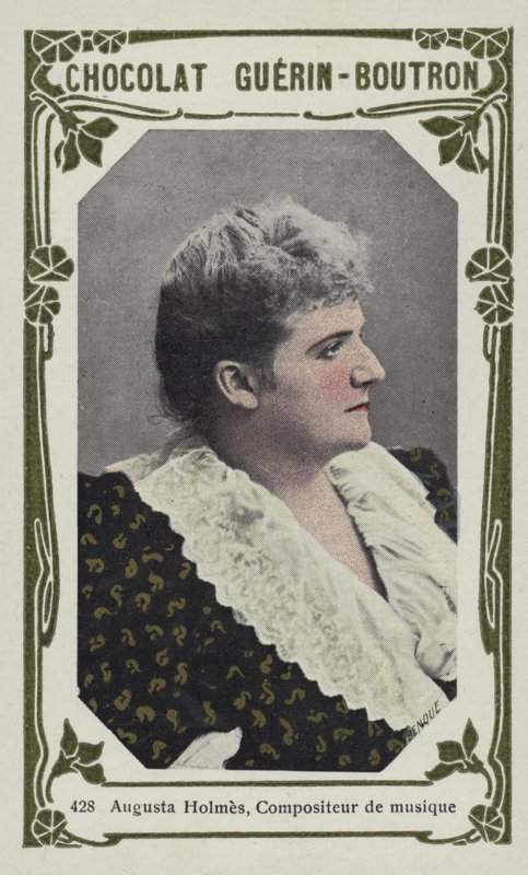 Augusta Holmes, compositora de música (foto colorida) de French School