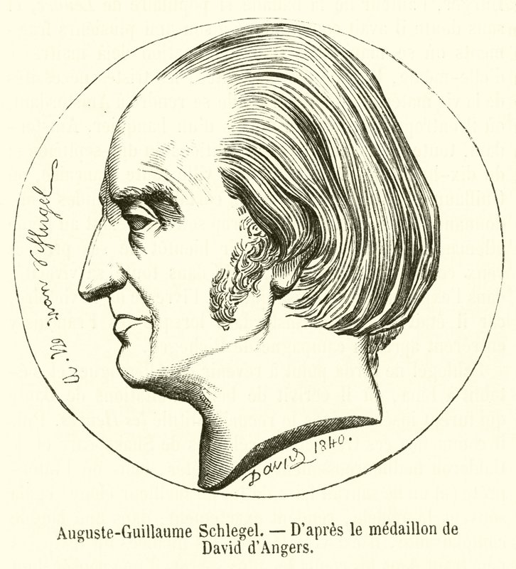 Auguste-Guillaume Schlegel (gravura) de French School