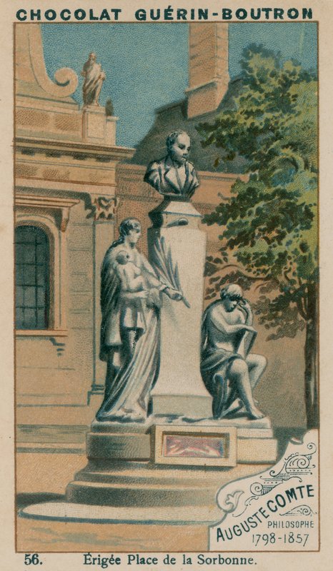 Auguste Comte, Filósofo, 1798-1857, Erigee Place of the Sorbonne de French School