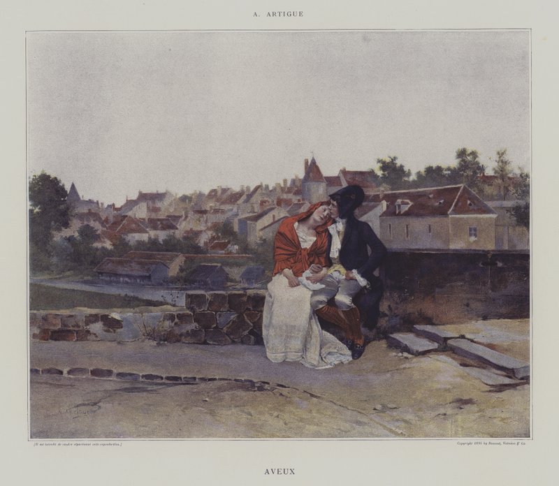 Confissões (cor litho) de French School
