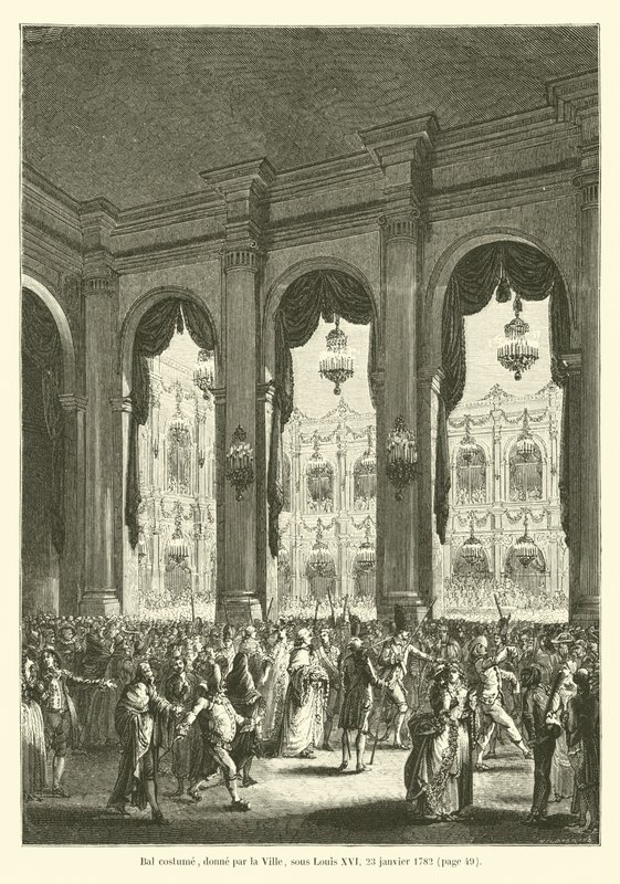 Traje de Bal, dado pela cidade, sob Luís XVI, 23 de janeiro de 1782 de French School