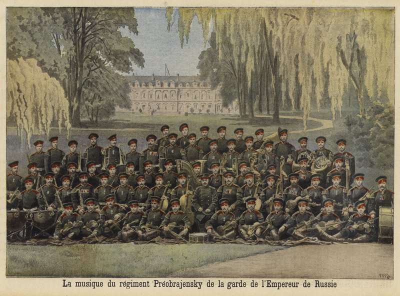 Banda do Regimento Preobrazhensky da Guarda Imperial Russa de French School