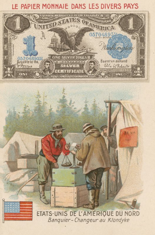 Banqueiro, e, moneychanger, klondike, alasca, eua de French School