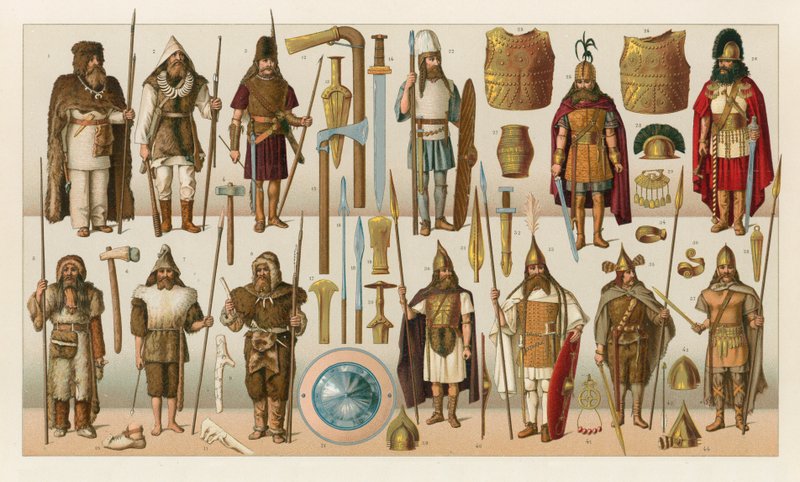 Traje Bárbaro Europa de French School