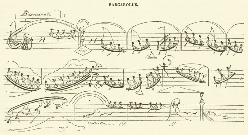 Barcarola (gravura) de French School