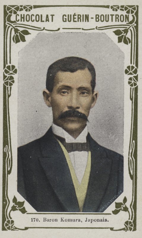 Barão Komura, japonês (foto colorida) de French School