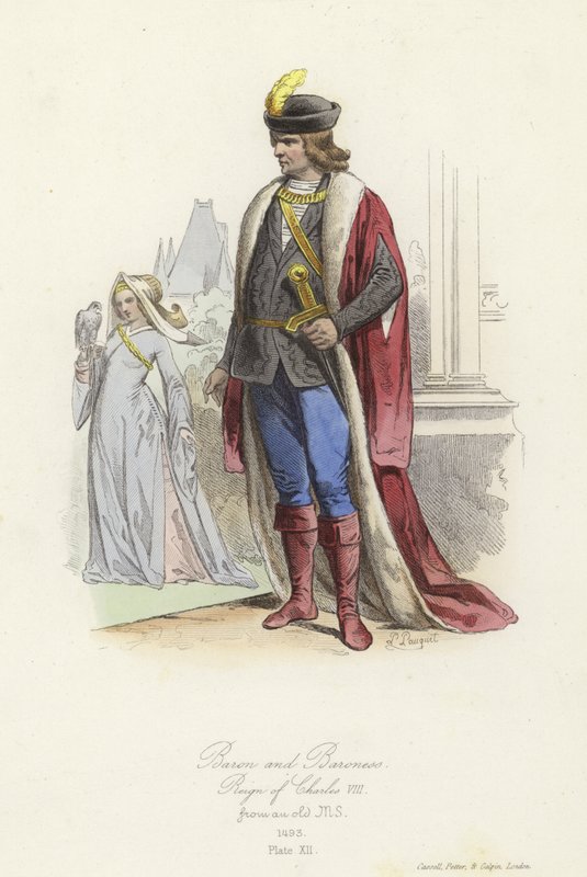 Barão e baronesa, reinado de Carlos VIII da França de French School