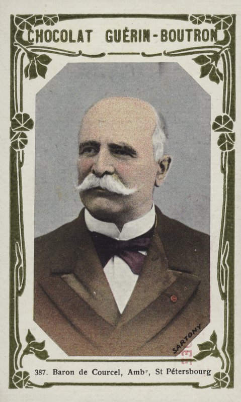 Barão de Courcel, embaixador, São Petersburgo (foto colorida) de French School