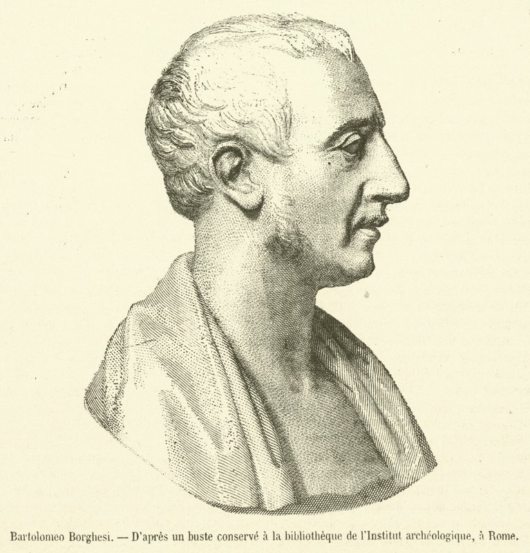 Bartolomeo Borghesi (gravura) de French School